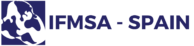 Logo IFMSA Spain - horizontal, azul y sin fondo